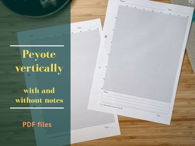 Brick and Peyote Stitch Templates for Beading, Printable Graph for ...