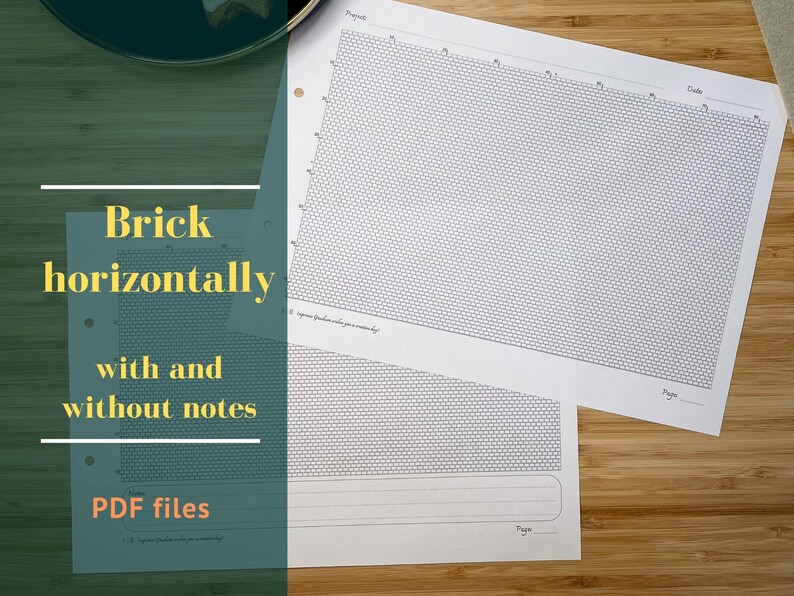 Brick and Peyote Stitch Templates for Beading, Printable Graph for ...
