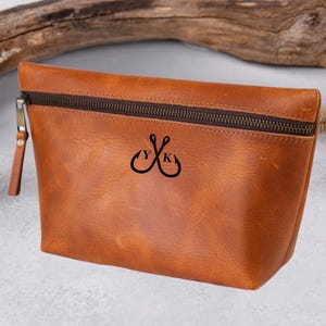 Personalised Jewelry Organizer, leather makeup bag pouch | custom makeup bag | personalized gift for her | Personalized Bags Anniversary