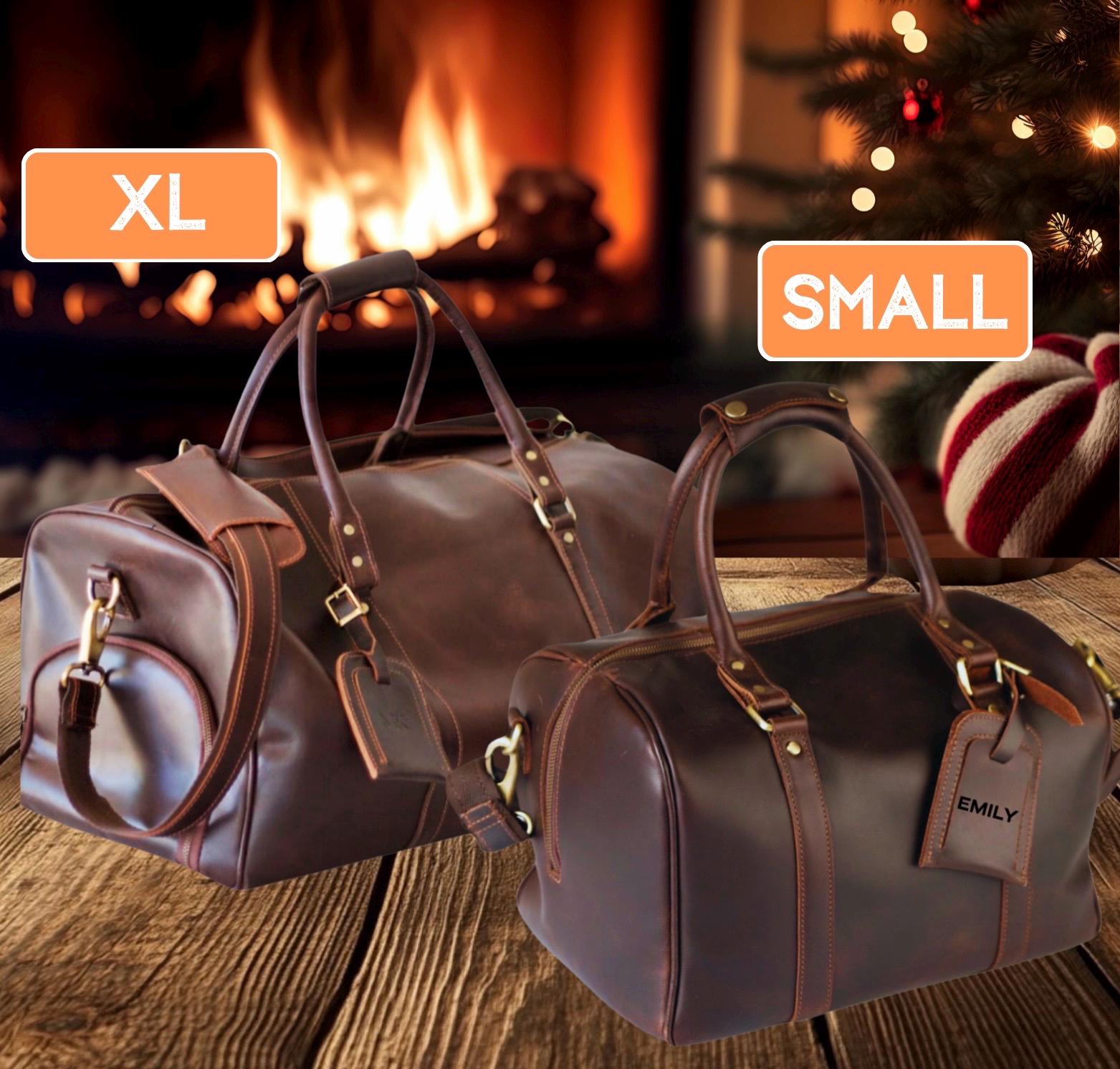 Custom Leather Duffle Bag Handmade Leather Weekender Gym Bag Personalized Gift for Him Vacation Duffel Bag-Travel Bag -Leather Holdall Gift