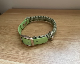 Custom made Biothane x Paracord Collar