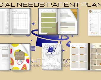 Planificador/Diario para padres de necesidades especiales IMPRIMIBLE, Planificador de mamás con necesidades especiales, Planificador de papás con necesidades especiales, Organizador, Planificador de cuidado personal, 2024