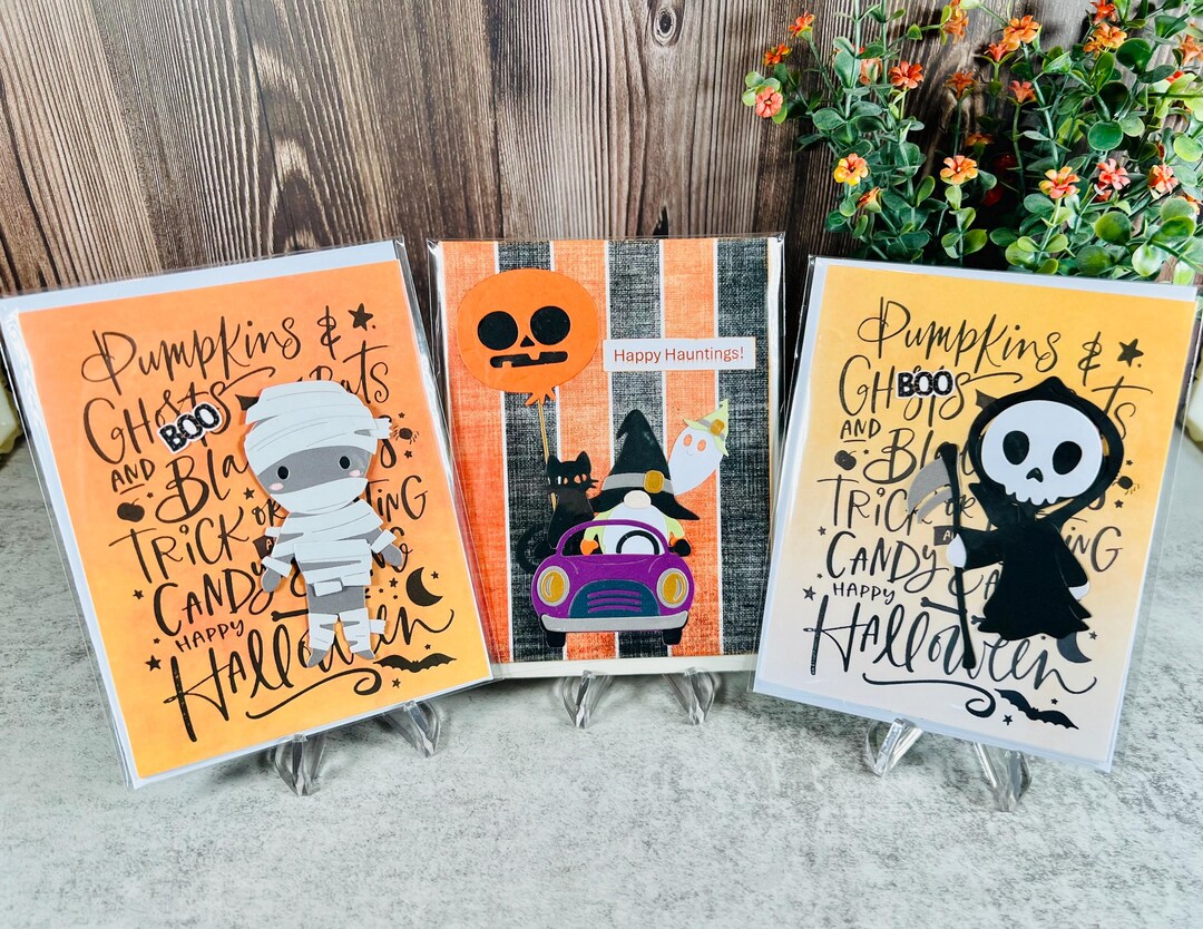 Halloween Cards With Envelope. 4x6 in Size - Etsy