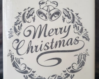 Merry Christmas Ceramic Tile