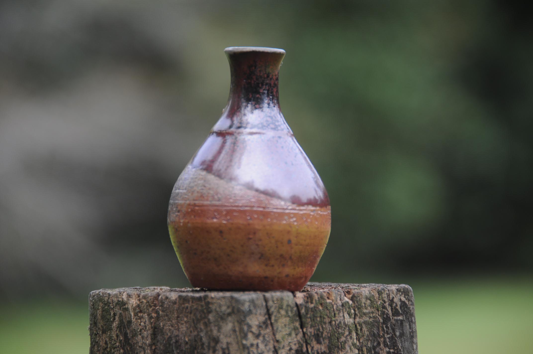 Wheel Thrown Stoneware Pottery Bud Vase, Wood-fired - Etsy