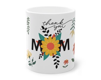 Ceramic Mug for Mom, Thank You Gift For Mom, Mother's Day Present, Unique Handmade Pottery Cup