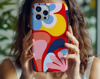 Custodia per telefono ispirata a Henri Matisse: arte astratta, design colorato