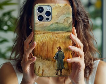 Wheatfield Walk,Van Gogh Style Art Phone Case | iPhone 16–11 Pro Max Plus Case, Galaxy S25–S21 Ultra Case, Pixel 9 8 7 XL Case