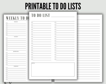 Printable To Do Lists