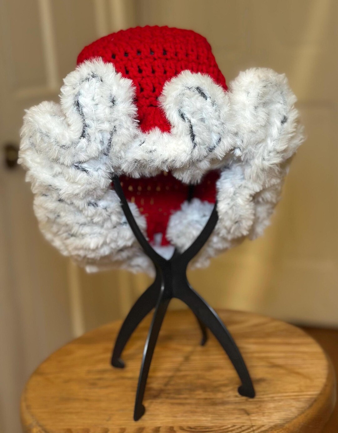 Handmade Crochet Ruffle Hat - Etsy
