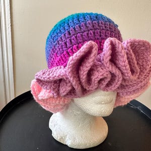 Crochet Ruffle Hat