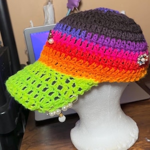 Crochet baseball cap