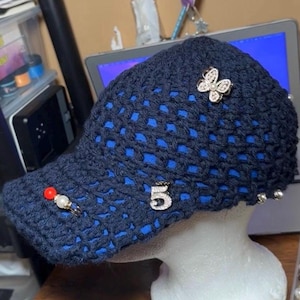 Crochet baseball cap