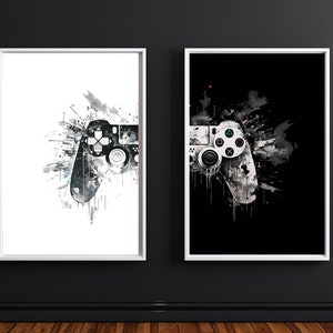 Gaming Controller Print Set: Gamer Room Decor (Digital Download)