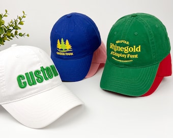 Gorra con texto bordado en 3D, gorra personalizada para papá, gorra de béisbol con logotipo bordado, regalo para papá, mamá, él o su novio, gorra de béisbol unisex.