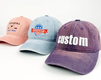 Custom Embroidered Hat ，Personalized Hat， Embroidery Cap logo，Embroidery With Your Own Text or Design,Customized gift hat