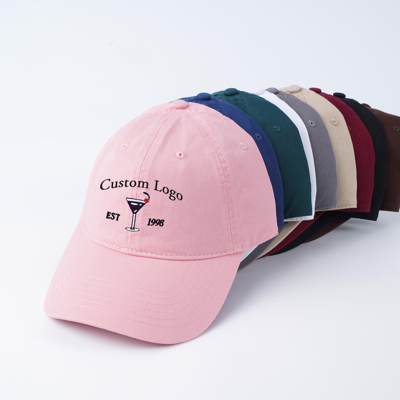Custom Text Embroidered Hat,Personalized Cap with Name,Logo Baseball Cap,Gift For Bride,Dad Mom,Bachelorette Party,Christmas Gift,Custom hat image 2