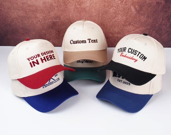 Custom Text Embroidered hats,Personalized Trucker Cap,Dad Hat,Bachelorette Party Hat,Trip Hat,Logo Hats,Gift for Her or Him,Christmas Gifts