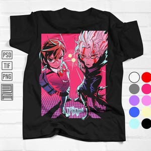 Anime Simulated Color, Anime PSD, Ready for Print, it works for all Screen Printing, Sublimation and DTF transfer, svg, eps, png