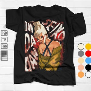 Anime Simulated Color, Anime PSD, Ready for Print, it works for all Screen Printing, Sublimation and DTF transfer, svg, eps, png