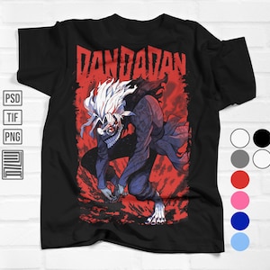 Symulowany kolor anime, PSD anime, gotowy do druku, działa ze wszystkimi metodami sitodruku, sublimacji i transferu DTF, svg, eps, png