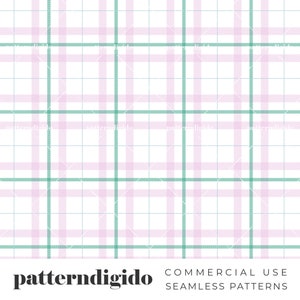 Puede incluir: Un patrón sin costuras con un fondo blanco y un diseño de cuadros rosa y verde. El patrón es perfecto para usar en una variedad de proyectos, como telas, papel tapiz y diseño digital.