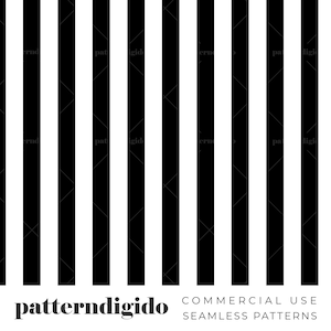Black and White Stripes Seamless Repeat Pattern File, Basic Stripes Seamless File, Simple Stripes, Commercial Use, Digital Download, T0100
