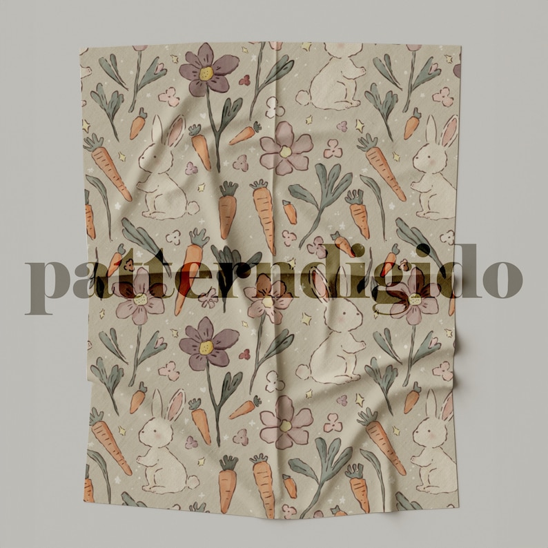 Floral Easter Spring Seamless Repeating Pattern File for Sublimation ...