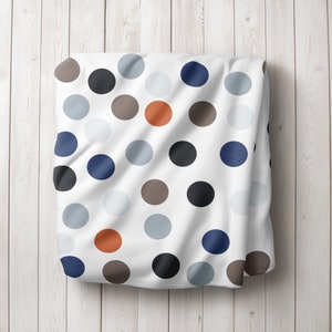 Polka Dot Blanket Kid Blanket Baby Blanket Nursery Blanket Crib Blanket Toddler Blanket zdjęcie 1