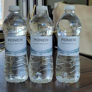 Etichetta per bottiglia d'acqua JW Pioneer Gift in italiano