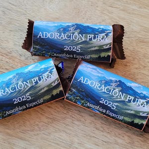 Asamblea Especial 2025 - JW Regalo - Adoracion Pura - JW スペシャル コンベンション ギフト MINI チョコレート ラッパー