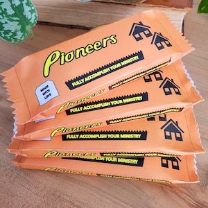 JW Pioneer Gift - Chocolate Bar Wrapper