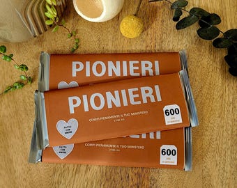 ITALIAN JW Pioneer Gift - Chocolate Wrapper