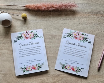 JW Elder Appreciation Card Spaans: afdrukbaar met bloemen (pdf)
