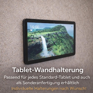 Wandhalterungs Case kompatibel mit Fire HD 10 Gen 13 ab 2023 & Gen 11 ab 2021 und Fire 11 Max ( mit Vorbereitung für Netzteil Ladekabel )
