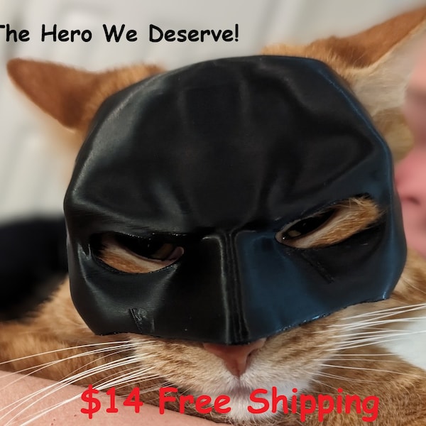 Batman: 3D Printed Cat Mask - Unleash Your Inner Feline Vigilante!