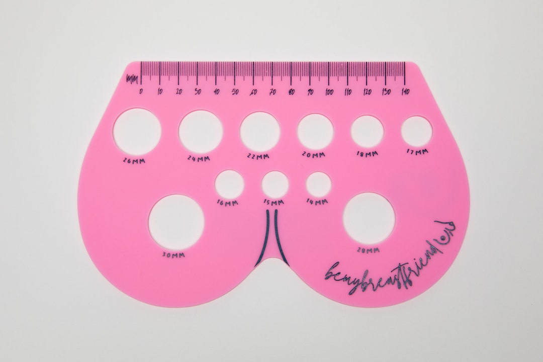 BreastfeedingRuler Flange Sizing for Breast Pump Etsy BreastfeedingRuler Flange Sizing for Breast Pump Etsy