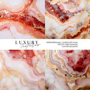 Red Digital Paper, Red gold paper, Marble paper, Alcohol ink paper, Painted, Textured Backdrop, Textures, Premium Paper, Wallpapers pack