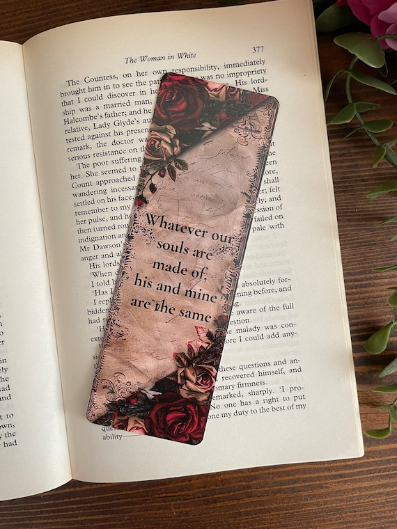 Wuthering Heights Bookmark | Emily Brontë Quote | Gothic Romance Book Lover Gift | Classic Literature