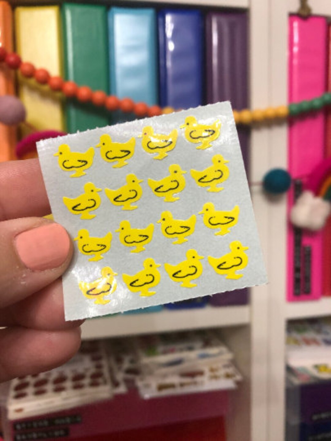 Vintage Kromekote Stickers Micro Yellow Ducks - Etsy