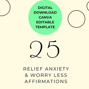 Carte di affermazione su ansia e stress Modelli modificabili Coinvolgimento Salute mentale Social media Amore per se stessi Cura di sé Post Carte su vibrazioni positive