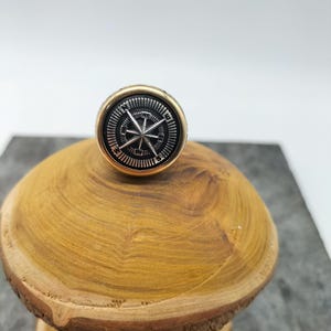 925 Sterling Silver Compass Men&#39;s Ring, Handmade Silver Ring, Anniversary Gift, Silver Accessories for Men, Pure Silver Ring, Birthday Gift