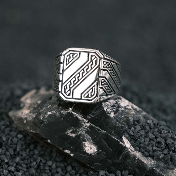 925 Sterling Silver Men's Ring, Men's Handmade Ring, Personalized