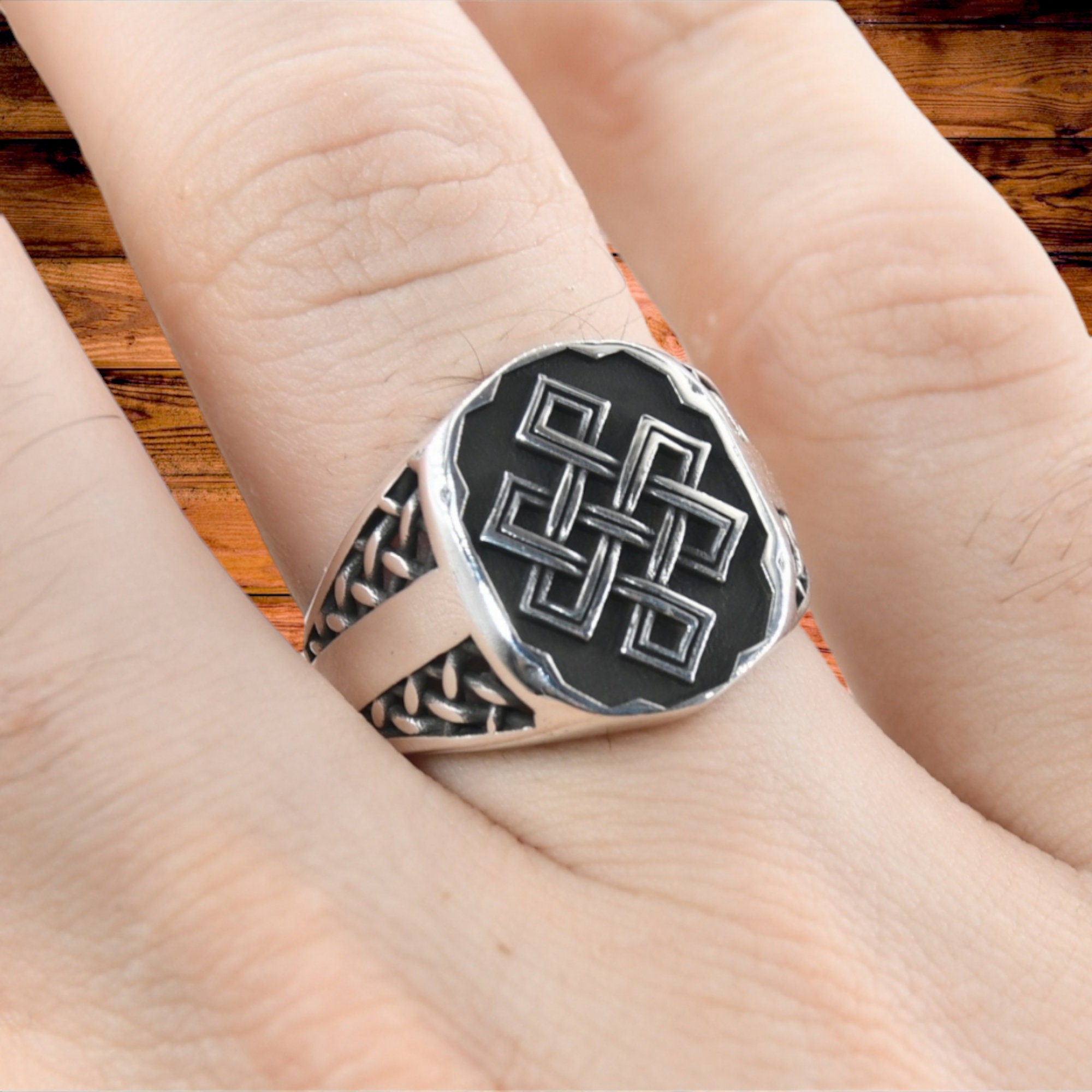 925 Sterling Silver Men's Ring, Men's Handmade Ring, Personalized ...