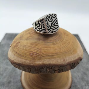925 Sterling Silver Tree Bark Patterned Men&#39;s Silver Ring, Anniversary Gift, Handmade Silver Ring, Personalized Silver Ring,Unisex  Ring