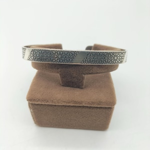 Handmade Men's Silver Bracelet, 925 Sterling Silver Adjustable Bracelet, Handmade Cuff Silver Bracelet, Self  Gift, Anniversary Gift