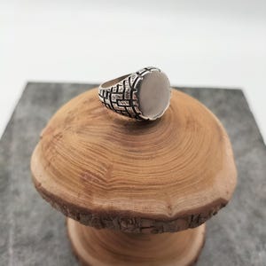 925 Sterling Silver Men&#39;s Ring, Handmade Silver Ring, Anniversary Gift, Gift for Lover, New Year Gift, Little Finger Silver Ring