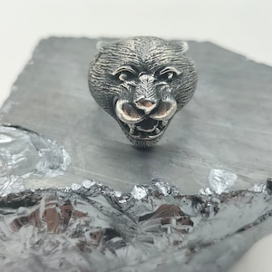 925 Sterling Silver Men's Ring, Puma Silver Ring, Handmade Men's Ring, Personalized  Ring, Gift for Lover, Signet Silver Ring, Gift For Him