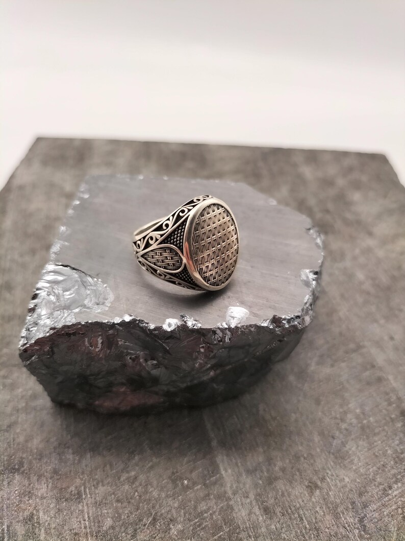925 Sterling Silver Men's Ring, Men's Handmade Ring, Personalized ...