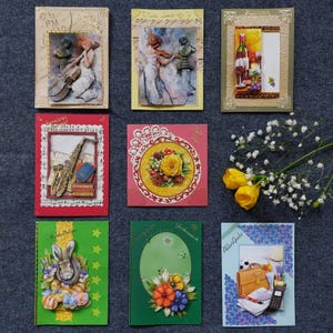 3D Grußkarten Handmade für verschiedene Anlässe